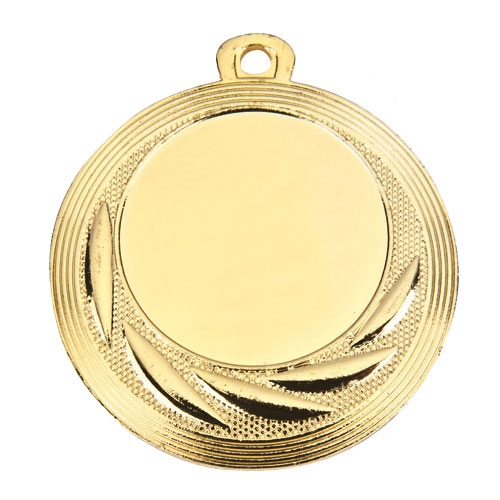 Medalje m. sikkerhedsbånd guld