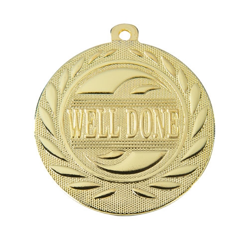 Medalje guld well done