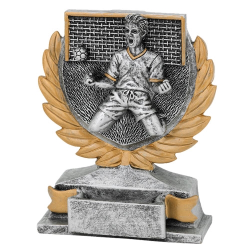 Statuette fodbold antik sølv
