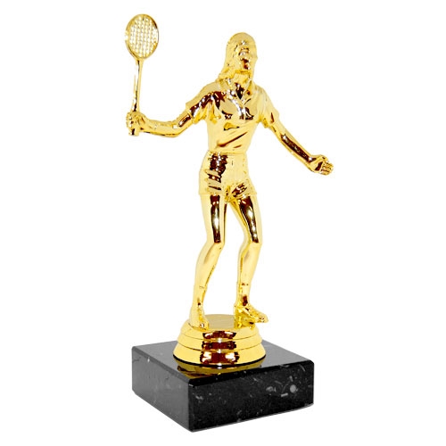 Sportsfigur med badminton dame