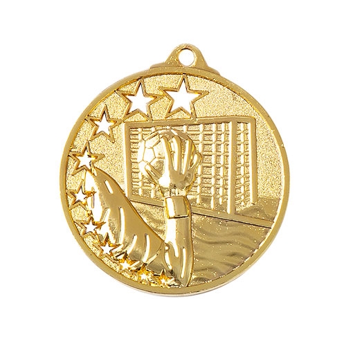 Håndbold medalje med motiv guld
