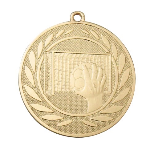 Medalje håndbold 50mm guld