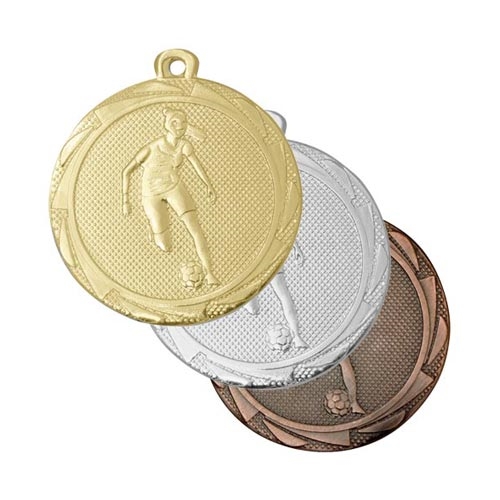 Fodboldmedalje pige 45mm