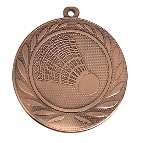 Badmintonmedalje 50mm bronze
