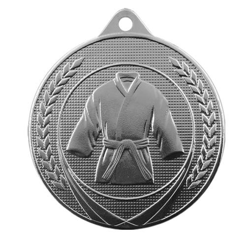 Kampsportsmedalje 50mm sølv