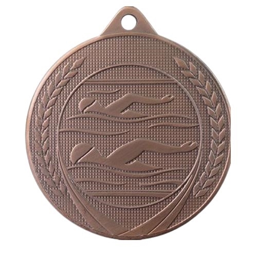 Svømme medalje 50mm bronze