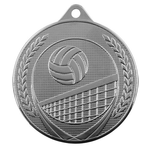Volleyball medalje 50mm sølv