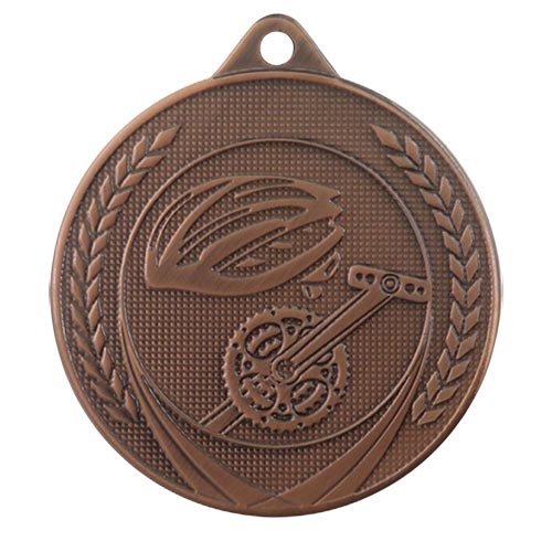 Medalje cykling 50mm bronze