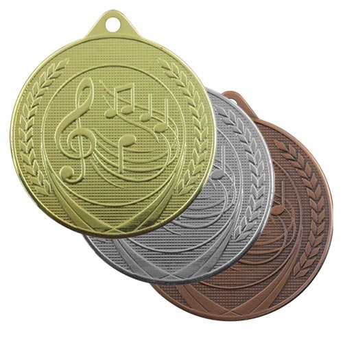 Medalje musik 50mm