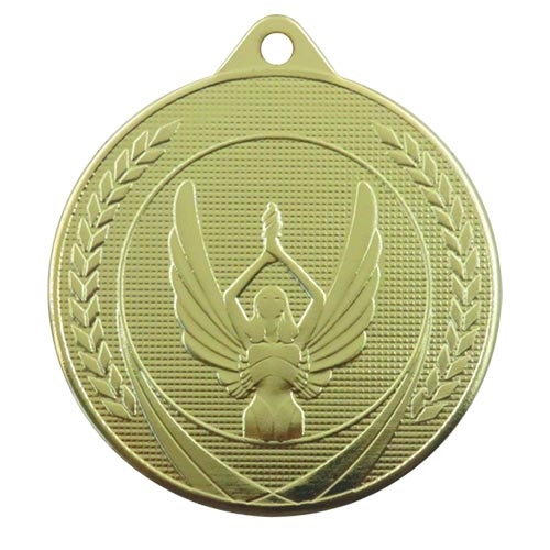 Medalje sejrsgudinde 50mm guld