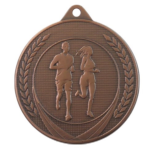 Løbemedalje 50mm bronze