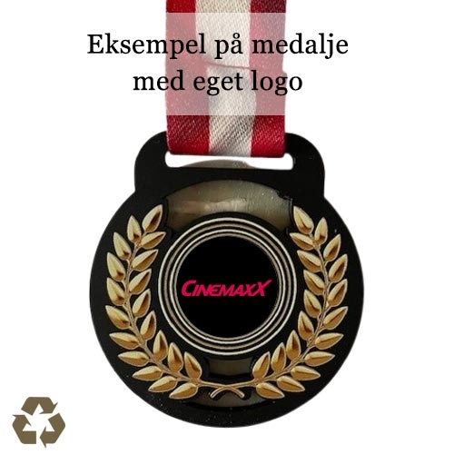 100% genbrugsplast medalje eget logo