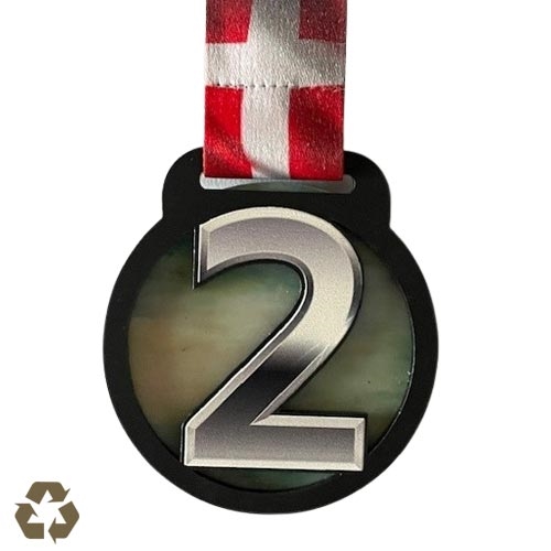 Genbrugsplast medalje 2-tal