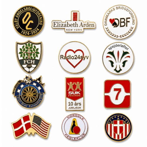 Pins med emalje