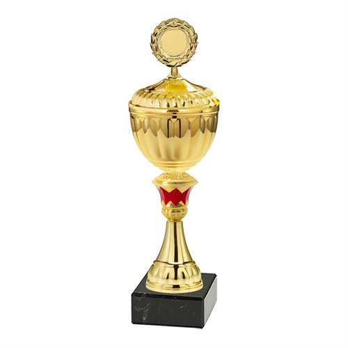 Pokal Leipzig guld/rød