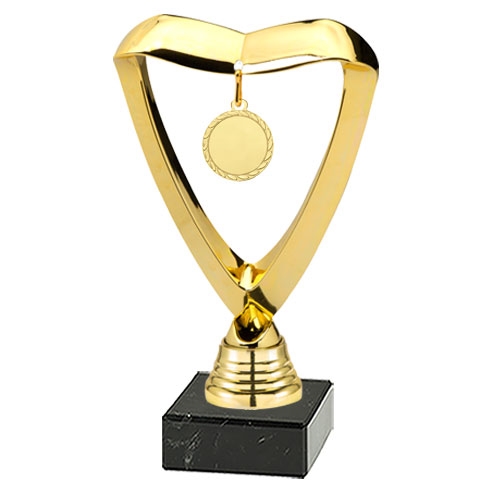 Statuette med guldmedalje