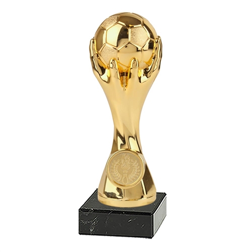 Fodboldstatuette guld