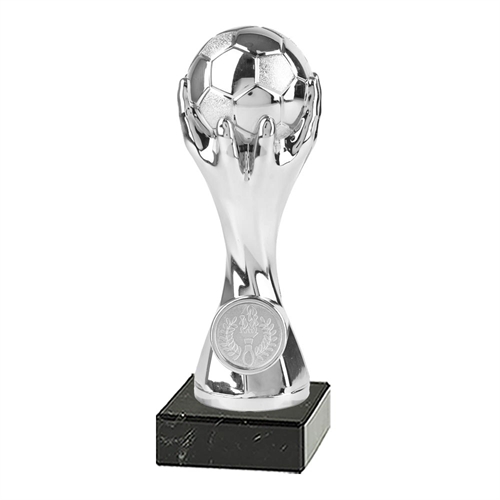 Fodboldstatuette sølv