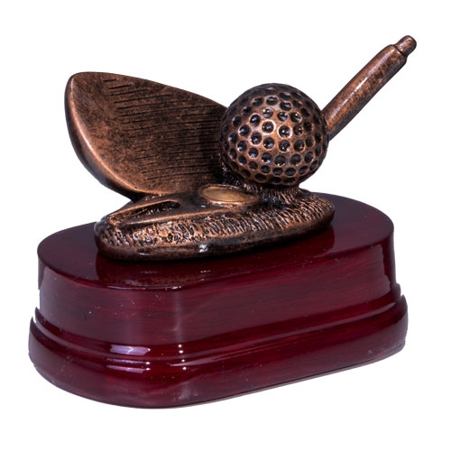 Golf statuette jern