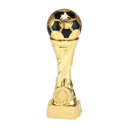 Fodbold stor statuette guld