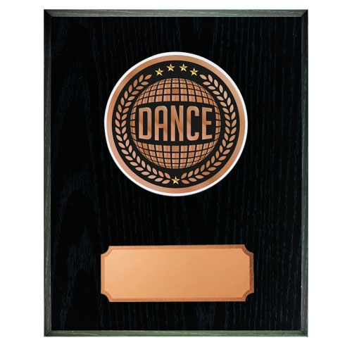 Træplakette med disc - dance