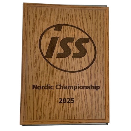 Træplakette lys med lasergravering eksempel