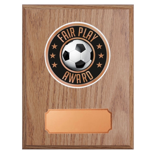 Træplakette lys med fairplay