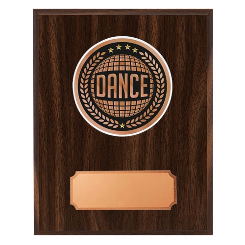 Træplakette mahogni med dance