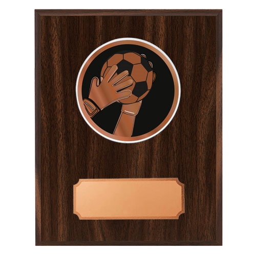 Træplakette mahogni med keeper