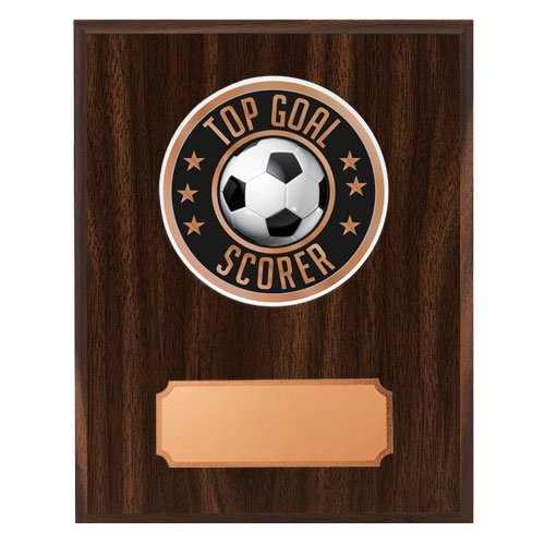 Træplakette mahogni med top scorer